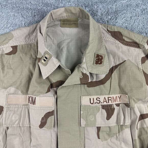 Vintage US Army Camo Coat Men Small Extra Short DCU Desert Camoflauge 2nd ID - Picture 2 of 13